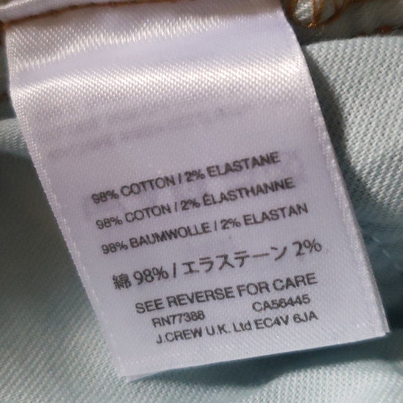 NWT J. Crew Blue Distressed Boyfriend Jeans Size 32 - Picture 3 of 8